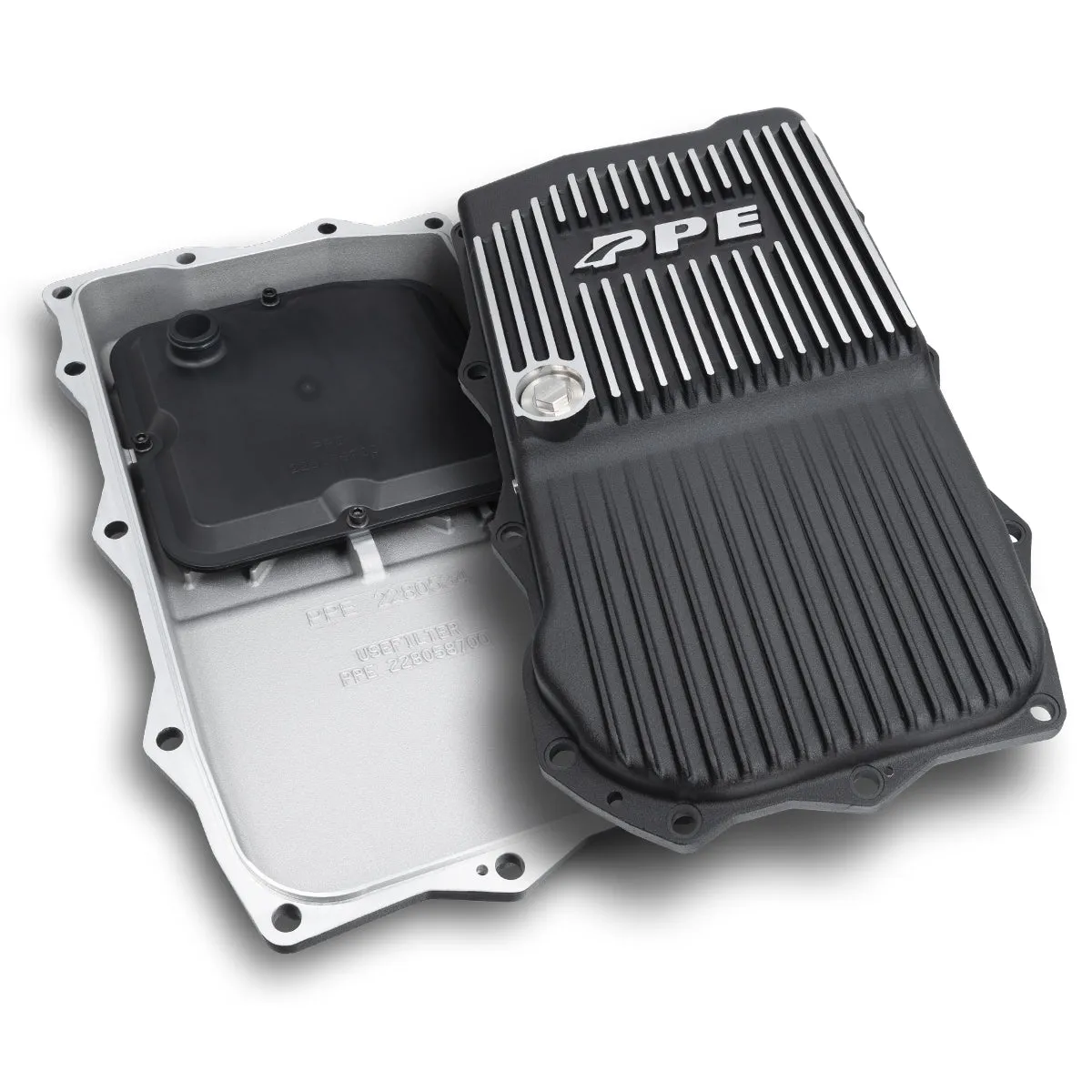 PPE ZF-8 Speed Heavy-Duty Cast Aluminum Transmission Pan – Brushed Finish product image