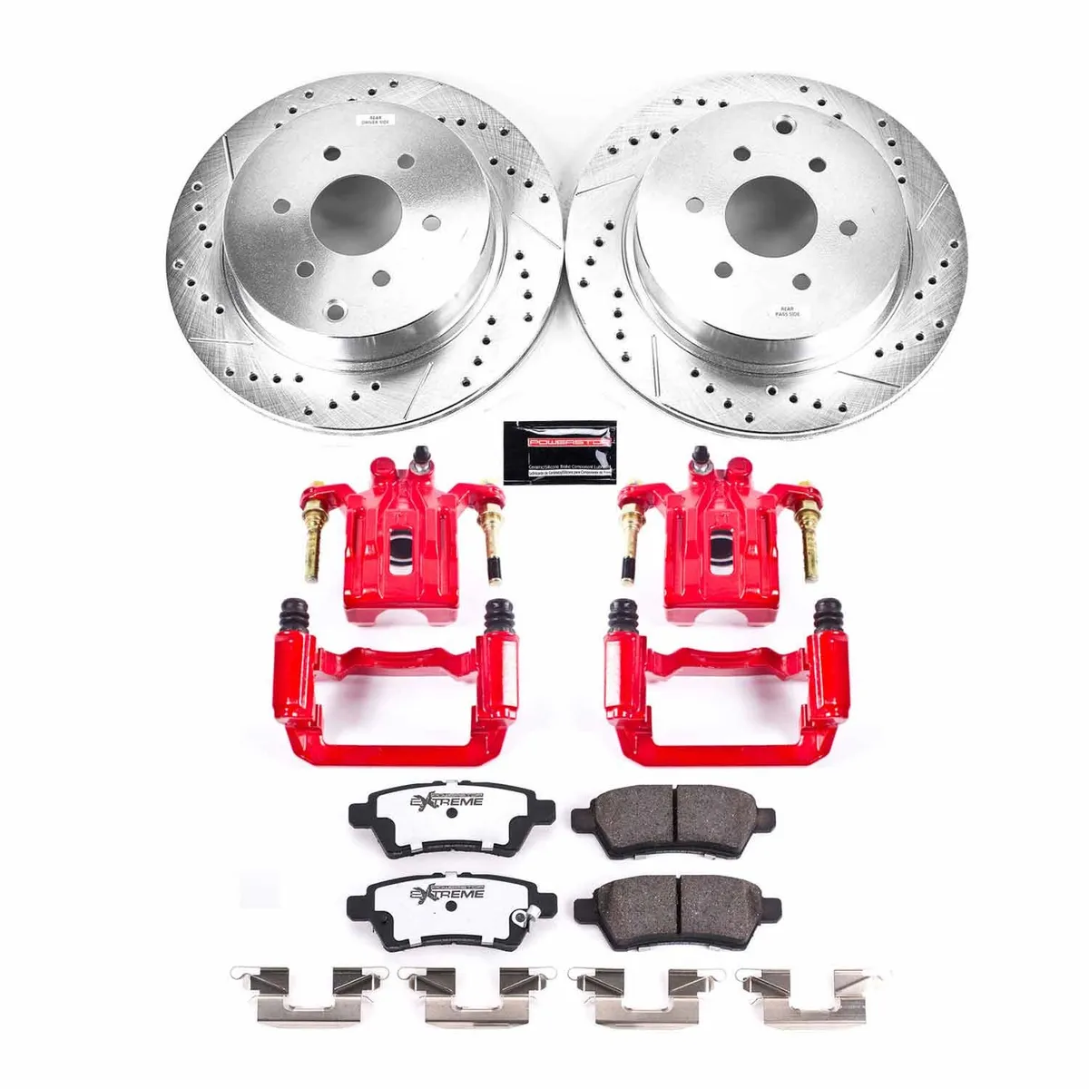 Z36 Truck/Tow Upgrade Kit: Drilled/Slotted Rotors; Carbon-Fiber Ceramic Pads; Powder Coated Calipers product image