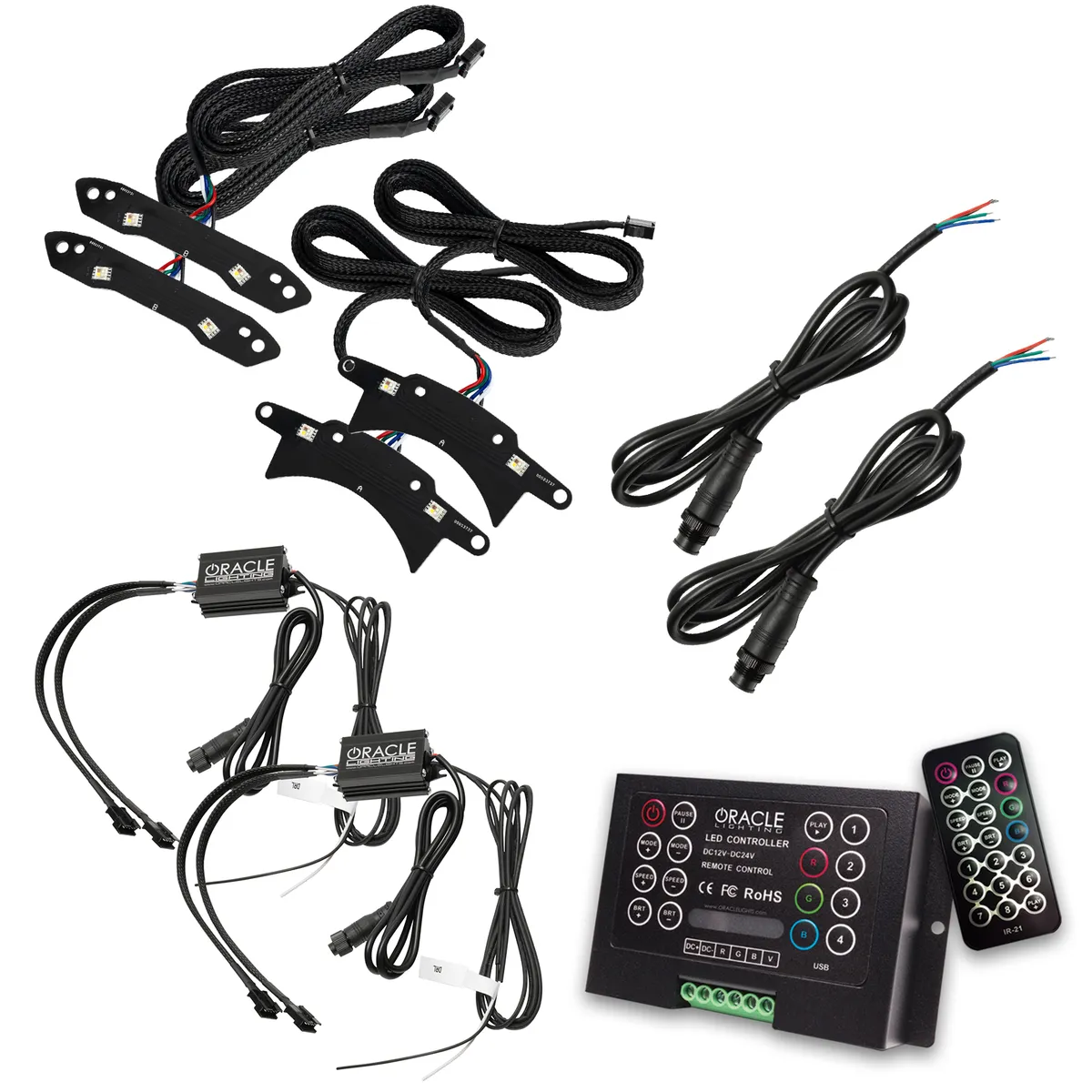 Oracle Lighting 2015-2023 Dodge Challenger Colorshift Rgb+w Headlight DRL Upgrade Kit product image