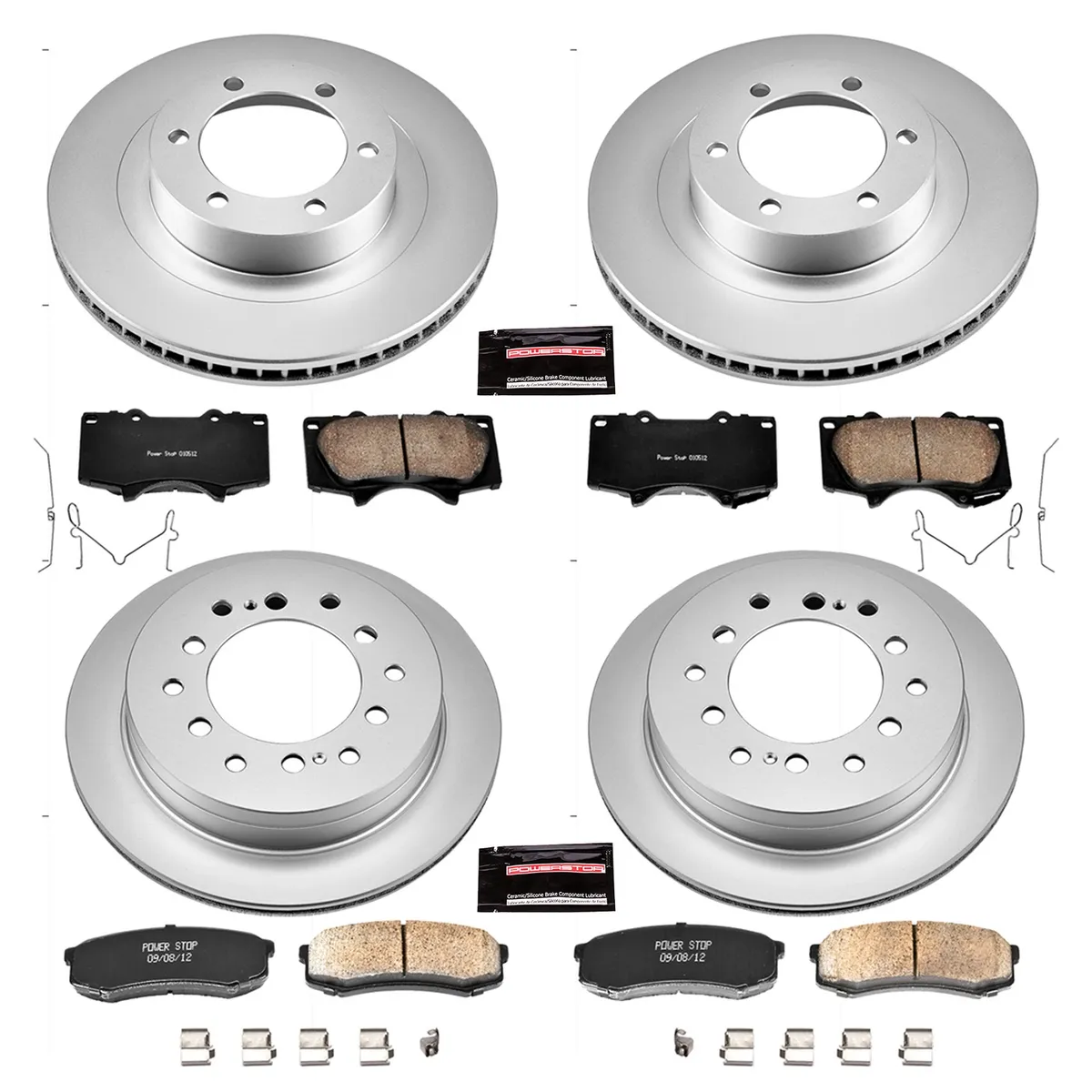 Z17 Geomet Coated Rotor Kit: Genuine Geomet Fully Coated Rotors; Ceramic Pads W/Hardware product image