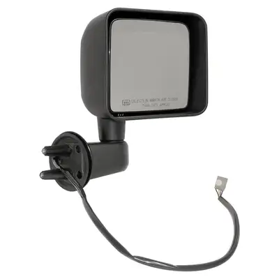 Crown Automotive Jeep Replacement Crown Automotive Jeep Replacement 68229612AA Right Power, Heated, Manual Folding Mirror for 2014 JK Wrangler LHD, Black