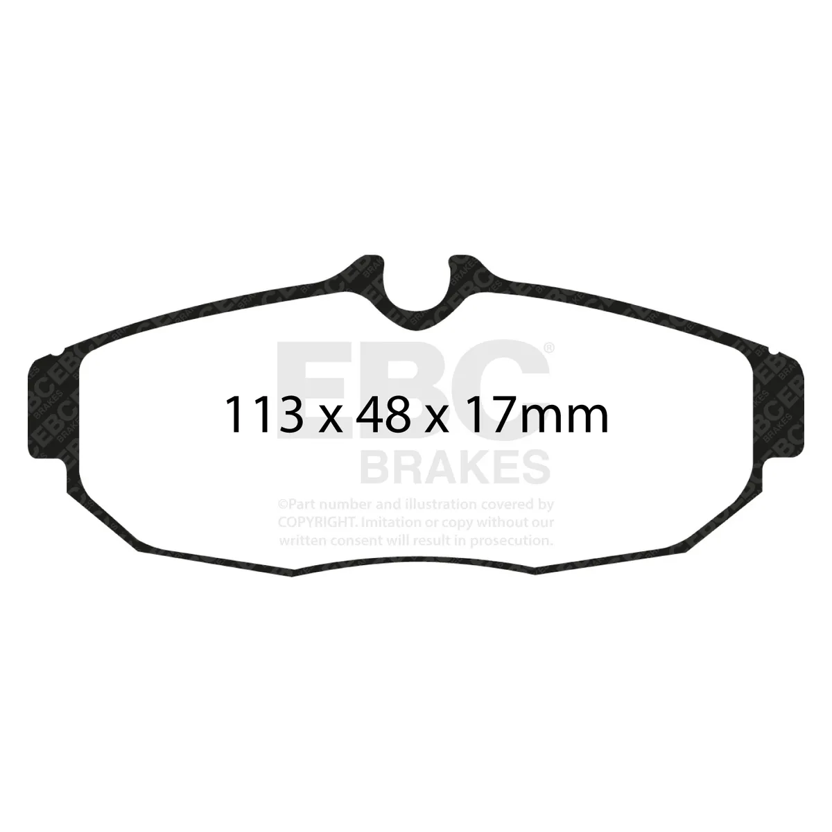 EBC Brake Pad Disc Rotor Kit; Set Of Yellowstuff Brake Pads/2-Piece Fully-Floating Brake Discs; product image