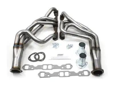 Patriot Exhaust Patriot Long Tube Header 55-57 Chevrolet 265-400 SBC 1 3/4" Primary 3" Collector Raw Steel H8050
