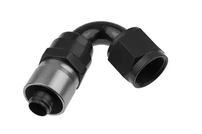Redhorse Performance 06 an 120 Degree Crimp Style Hose End Black