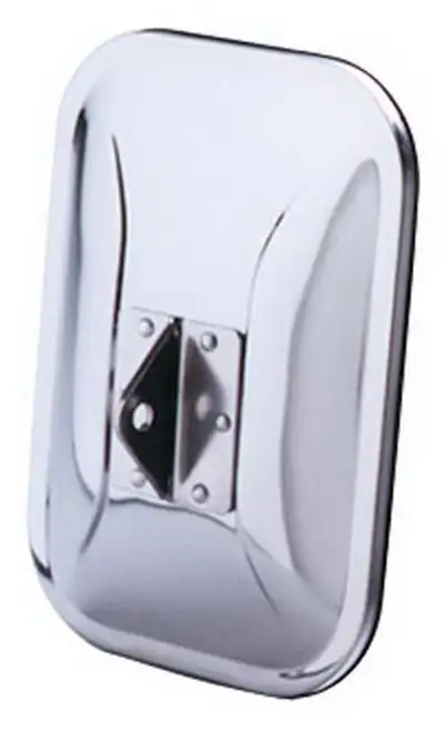 CIPA OE Replacement Mirror Head; Low Mount; 7.5 in.; Stainless Steel; Left Or Right;