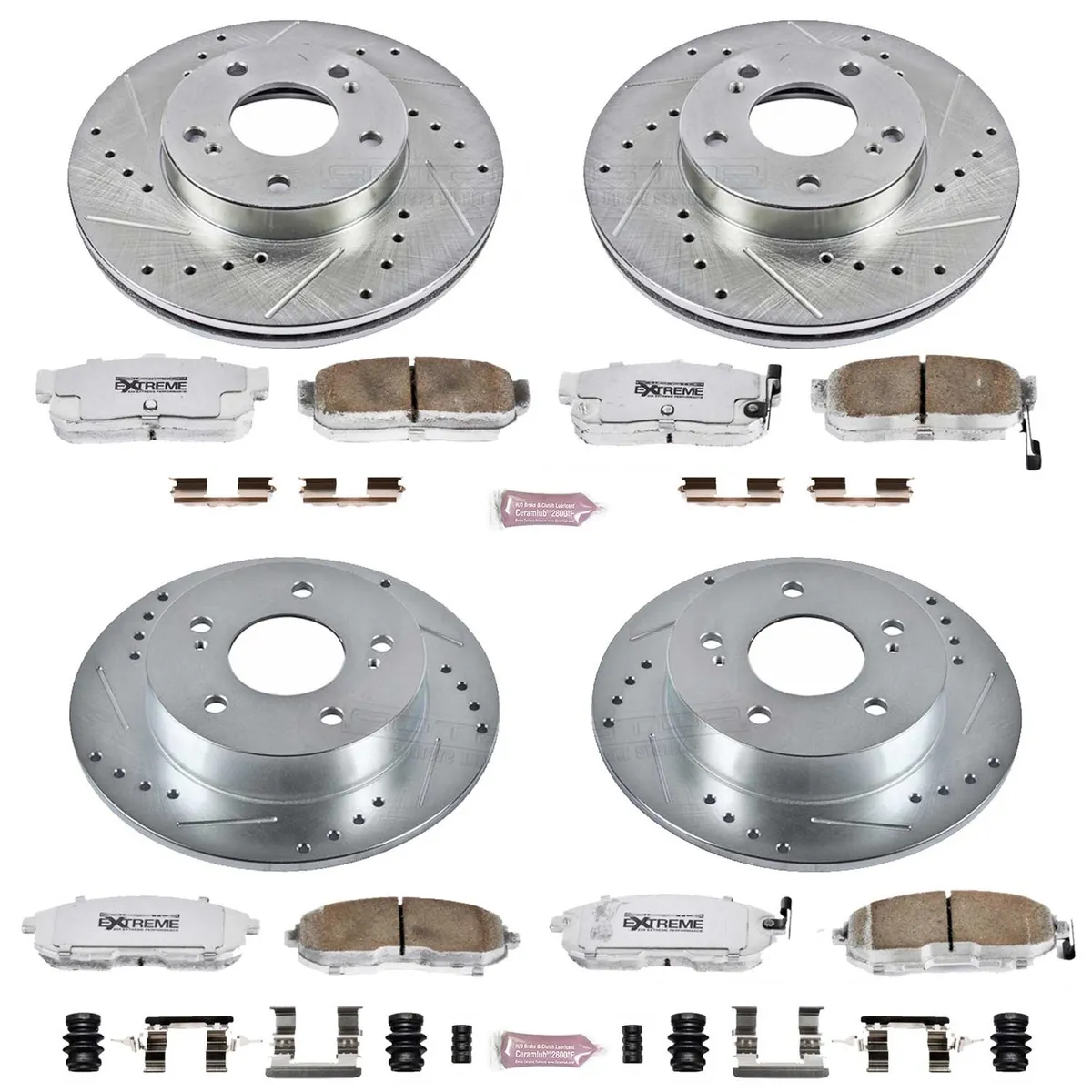 Z26 Street Warrior Upgrade Kit: Drilled/Slotted Rotors; Carbon-Fiber Ceramic Pads W/Hardware product image