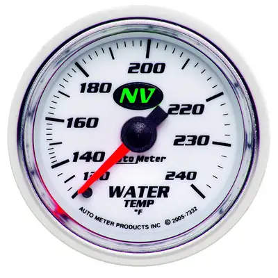 AutoMeter Gauge, Water Temp, 2 1/16", 120-240?F, Mechanical, NV
