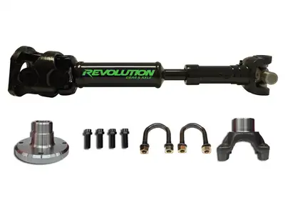 Revolution Gear & Axle Jeep Wrangler JK Rear 1350 CV Driveshaft 2 Door with Pinion Yoke Revolution Gear
