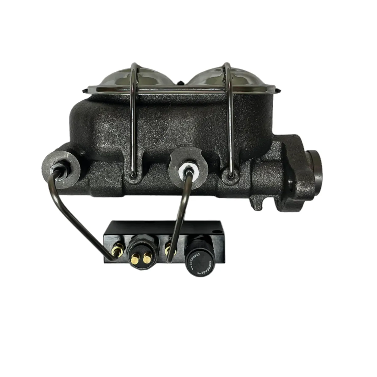 Leed Brakes M_BF7 Master cylinder kit 1-1/8 inch bore chrome lid with adjustable valve product image