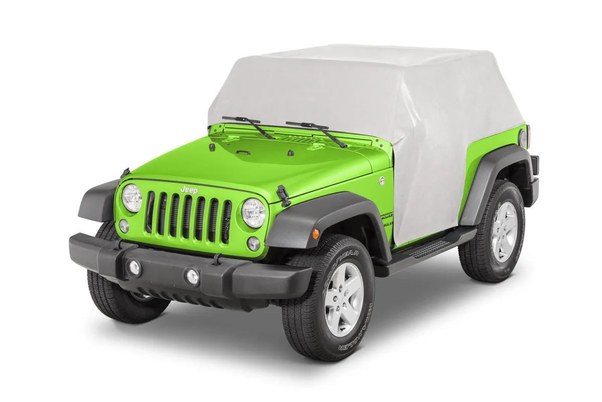 5 Layer Full Door Cab Cover 07-18 Jeep JK Wrangler 2Dr Gray MasterTop product image