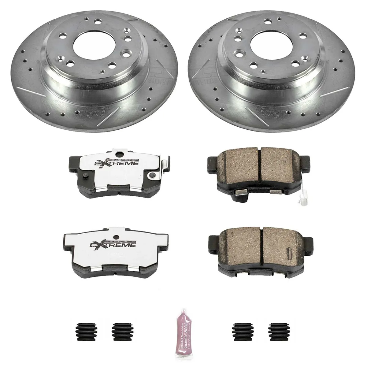 Z26 Street Warrior Upgrade Kit: Drilled/Slotted Rotors; Carbon-Fiber Ceramic Pads W/Hardware product image