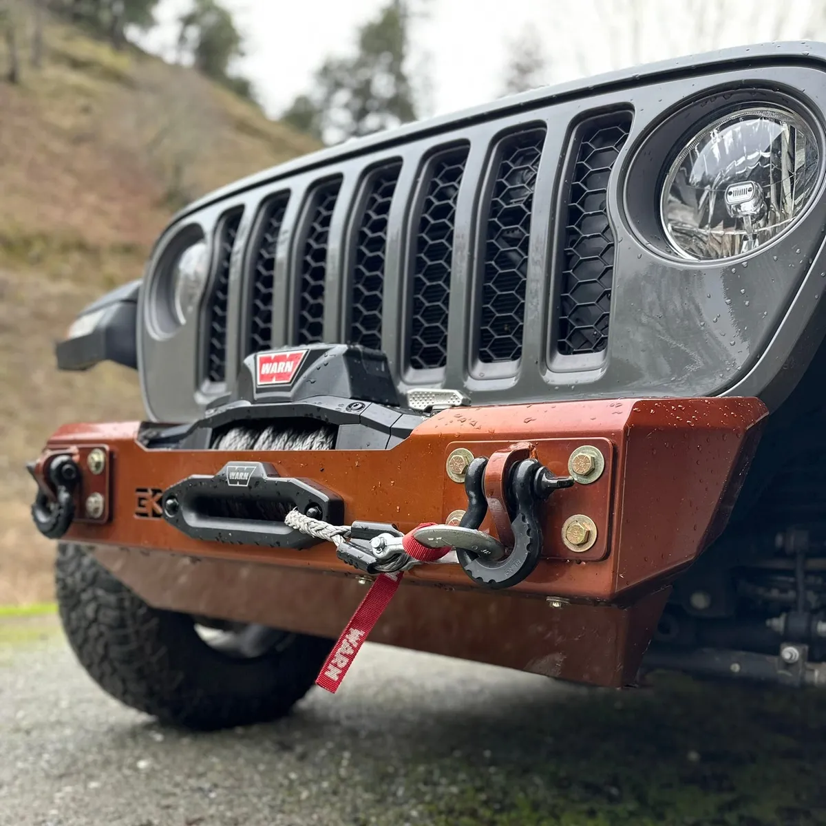 Gauntlet Front Bumper w/Winch Plate for Jeep JL/JT (2018-2024) product image