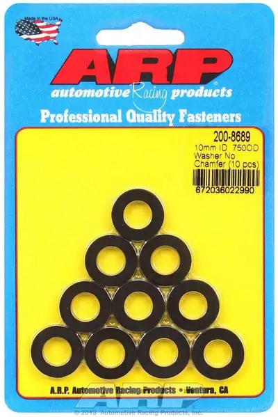 ARP Auto Racing Black Washers - 10mm ID x 3/4 OD (10)