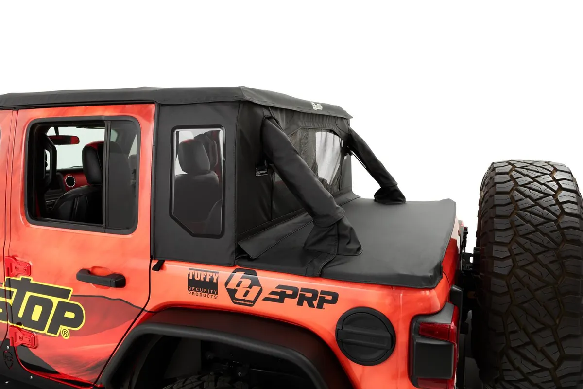 Bestop Halftop Soft Top - Jeep '24-Current Wrangler JL 4-Door (Black Diamond) product image