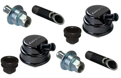 Moroso Crankcase Evac System Black Powder Coat