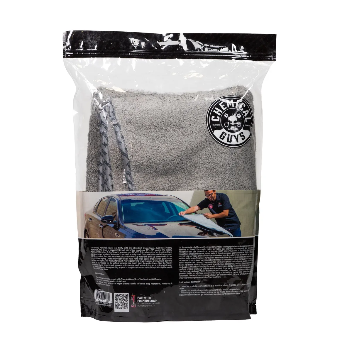 Chemical Guys Woolly Mammoth Microfiber Dryer Towel product image