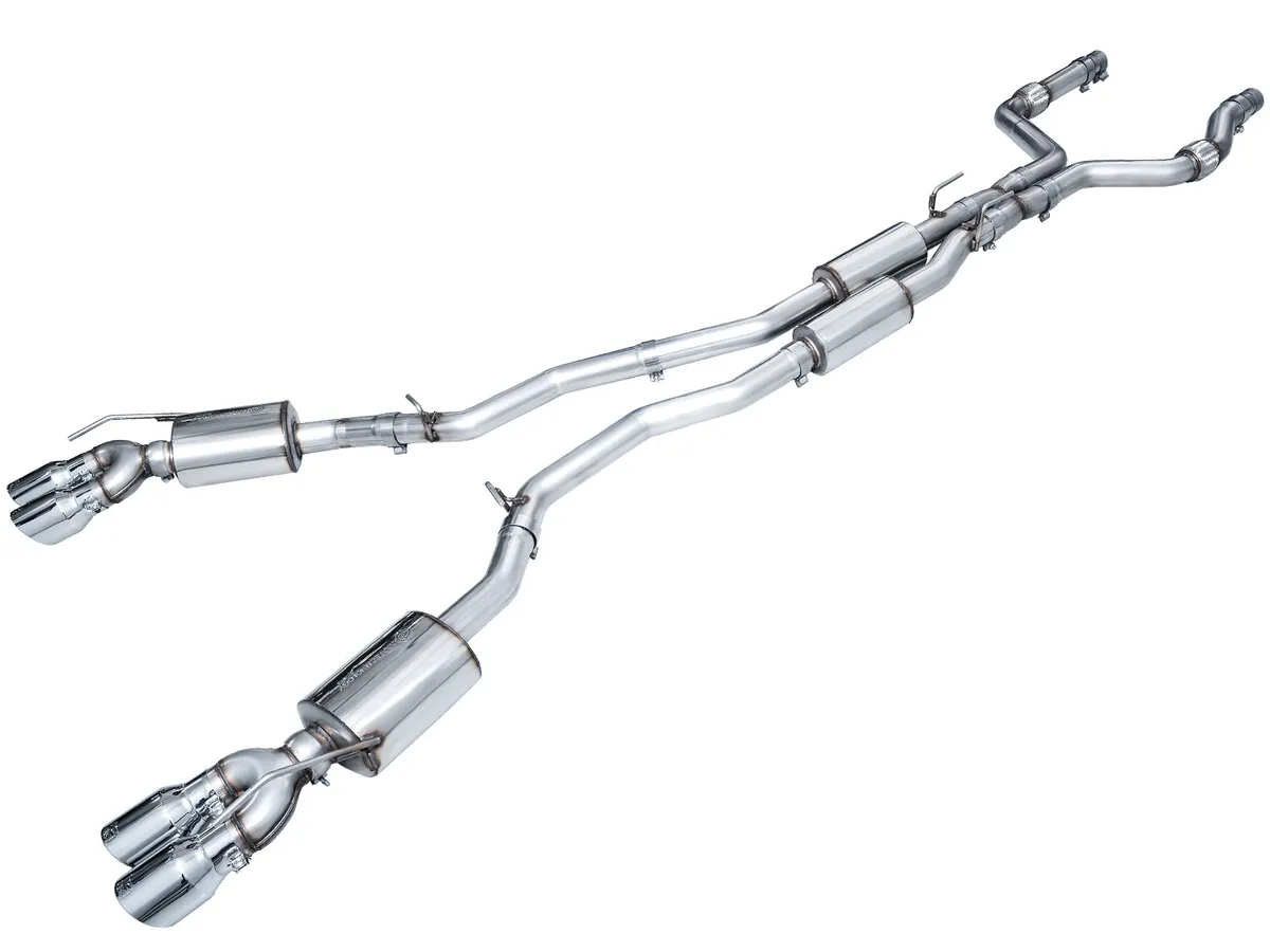 AWE Tuning AWE Touring Edition Exhaust for Ford Explorer ST - Chrome Silver Tips