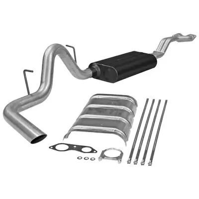 Flowmaster 96-99 Chev. / GMC Tahoe / Yukon 5.7L 2/4 Wheel Drive 4 Door Only Dual Inlet 3.00in Outlet 50 Series Big Block Muffler Force II SOS Mandrel Bent Tubing 16 Gauge Aluminized Steel