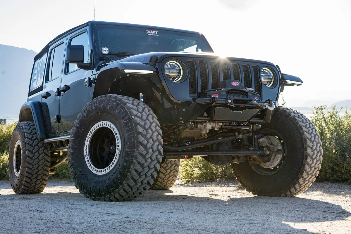 EVO Manufacturing KSPEC Pre Runner Front Winch Tube Bumper - Raw - JT/JL/JK product image