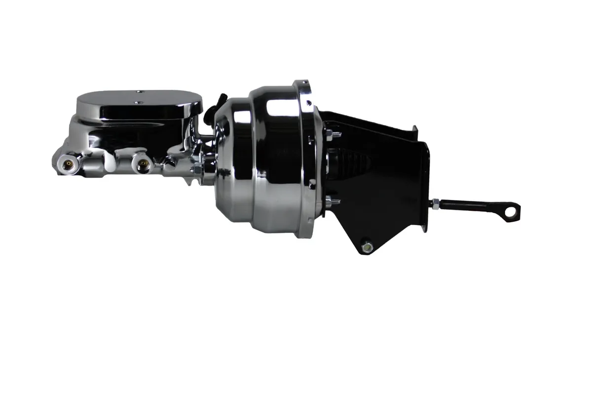 LEED Brakes 8 inch dual power booster, 1 inch bore master disc/disc (Chrome) product image