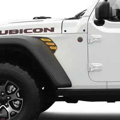 AMERICAN MODIFIED American Modified Amjpcc00801 Front Fender Side Marker Lights With Turn Signal