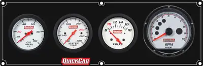 Quickcar Racing Products Extreme 3-1 Panel w/Tach OP/WT/VT Black