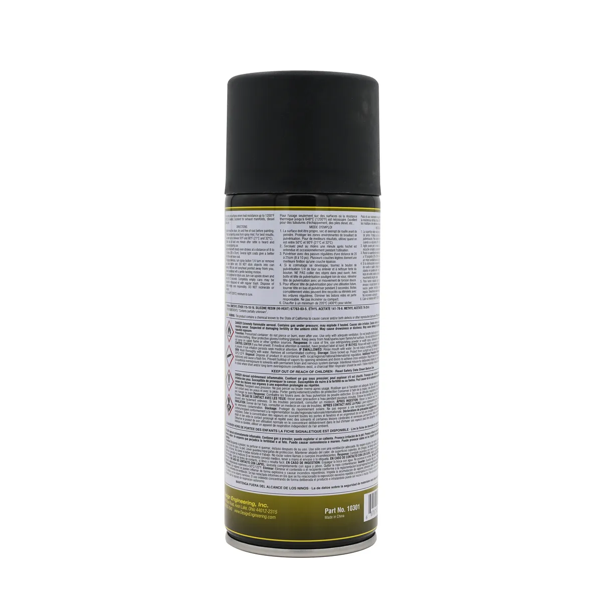 DEI 10301 Hi-Temp Silicone Coating Spray Black 010301 product image