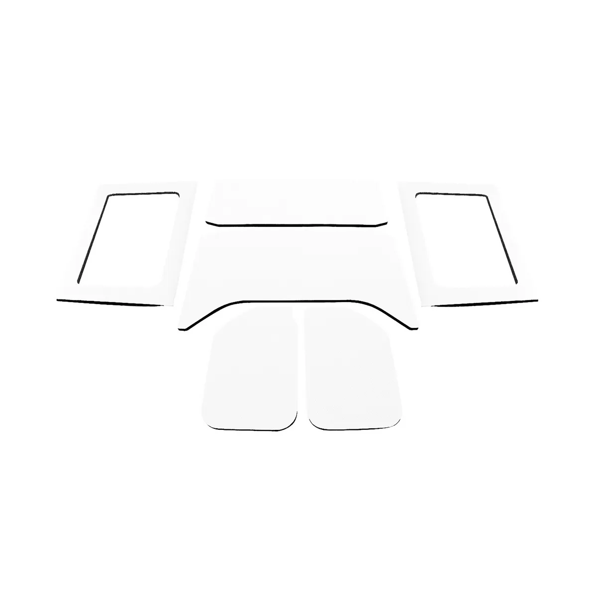 DEI 50292 '11-'18 Wrangler JK 4-Door White Original Finish Complete Headliner Kit 050292 product image