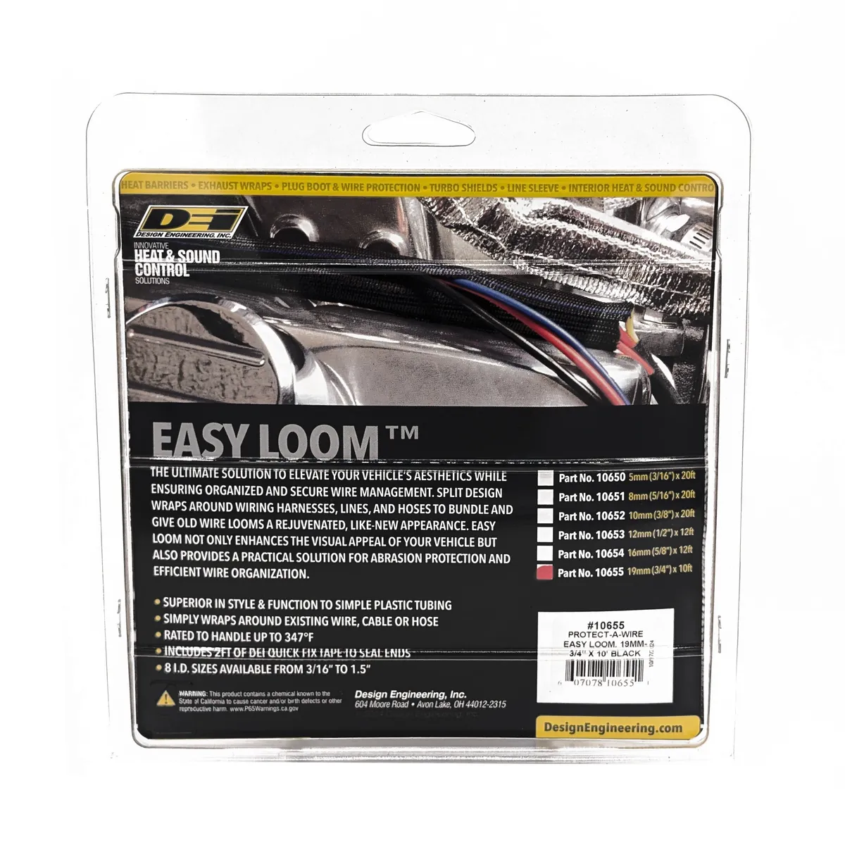 DEI 10655 Easy Loom Split Wire Sleeve 0.75 x 10' 010655 product image