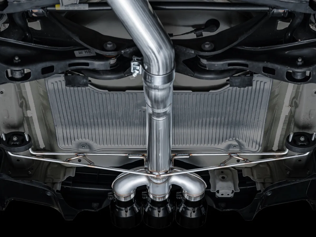 AWE Track Edition Exhaust for DE5 Integra Type-S - Triple Chrome Silver Tips product image