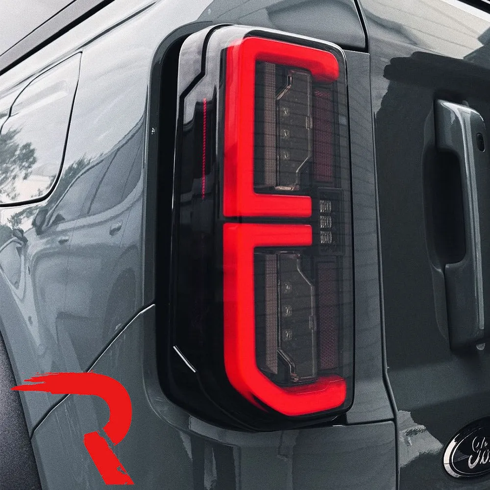 Ford 21-25 Bronco Tail Lights High-Powered Oled Bar Style Running & LED Brake Lights, Includes Oled Startup Sequence - Multiple Options product image