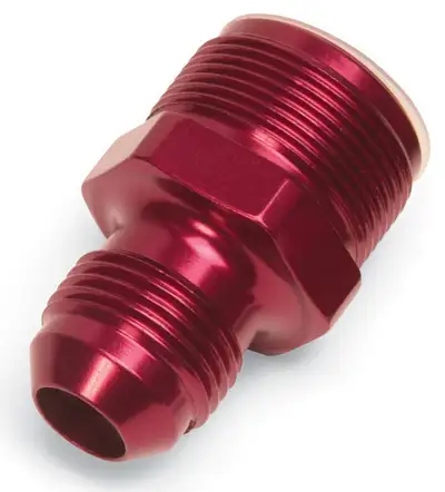 Edelbrock #8 to 1in -20 Carb Adapt Fitting Red