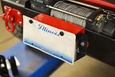 Steinjager Exterior Accessories 2007-2018 License Plate Brackets Relocation Kit Hot Pink