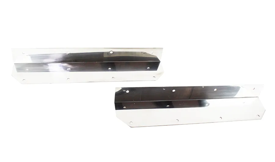 Jeep YJ Step Cover Inlay Pair 87-95 Wrangler TJ Polished Silver Kentrol product image