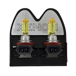 HELLA Optilux XY Series HB4 9006 Xenon Halogen Bulbs 12V 55W 2 Pack Yellow product image