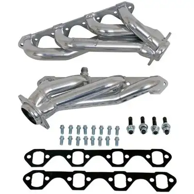 BBK Performance Ford Mustang GT 5.0 1-5/8 Shorty Exhaust Headers Polished Silver Ceramic 94-95