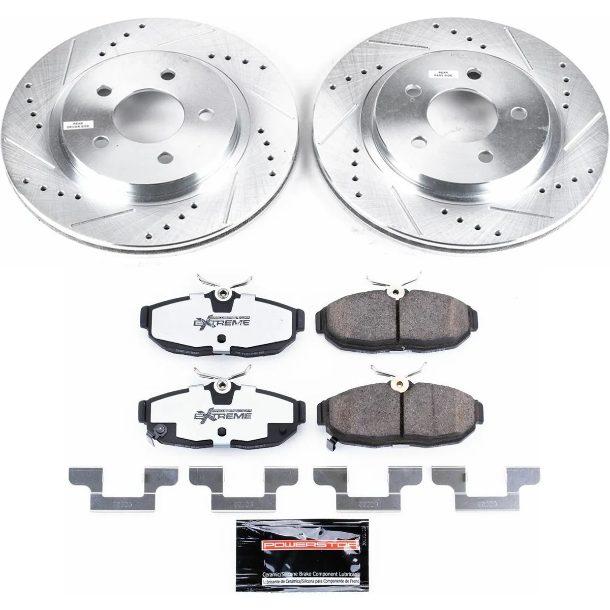 Z26 Street Warrior Upgrade Kit: Drilled/Slotted Rotors; Carbon-Fiber Ceramic Pads W/Hardware product image