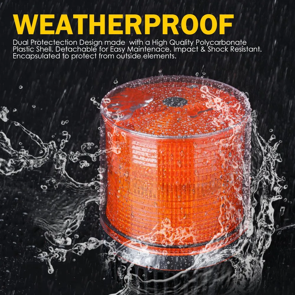 12 LED 6W LED Magnetic Mount Strobe and Rotating Beacon Light product image