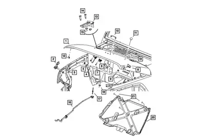 Mopar 06036484aa - Mopar Hood Prop Rivet 07-14