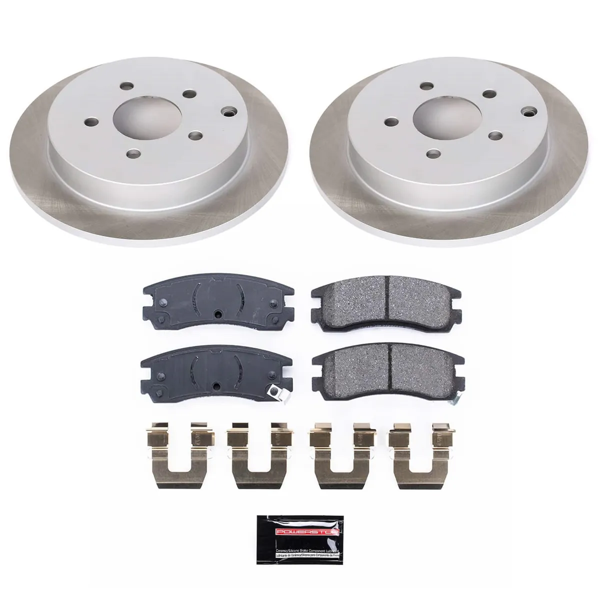 Z17 Semi Coated Rotor Kit: Coated Rotors; Ceramic Pads W/Hardware product image