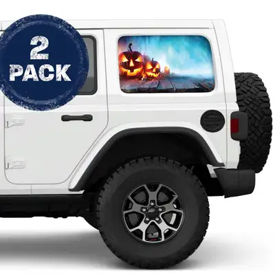 Under The Sun Inserts Pumpkin Smoke Blue Side Windows Printed Vinyl Decal