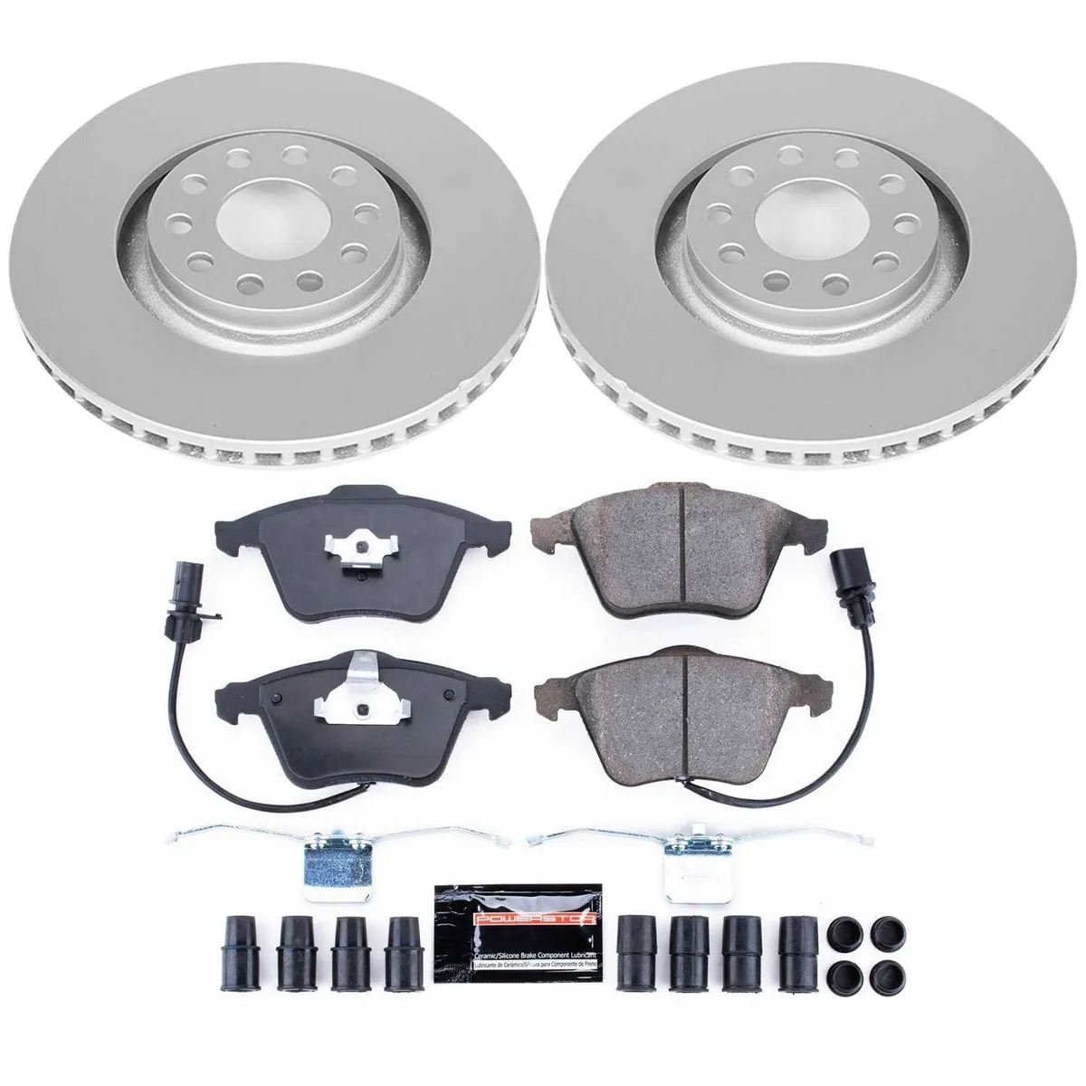 Z23 Sport Geomet Coated Rotor Kit For European Vehicles: Genuine Geomet Fully Coated Rotors; Carbon-Fiber Ceramic Pads W/Hardware product image