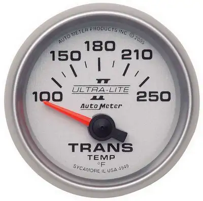 AutoMeter 2-1/16 In. Transmission Temperature, 100-250 Fahrenheit, Ultra-Lite II