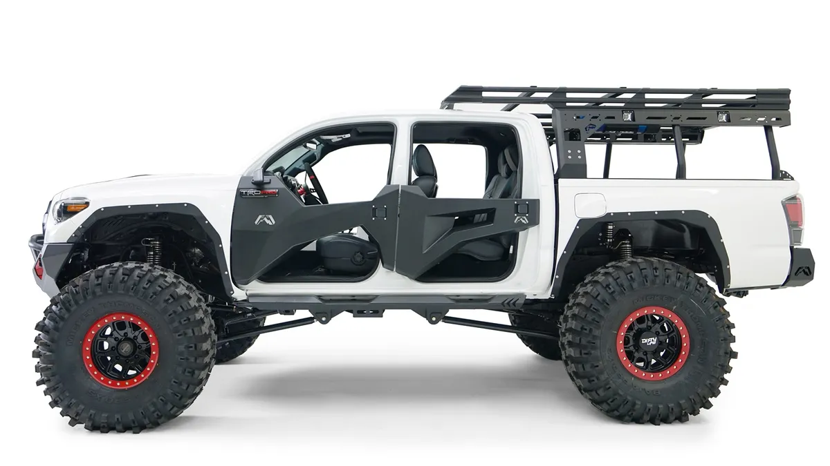 99-04 F250 F350 Fab Fours Elite Front Bumper w Full Grille Guard product image