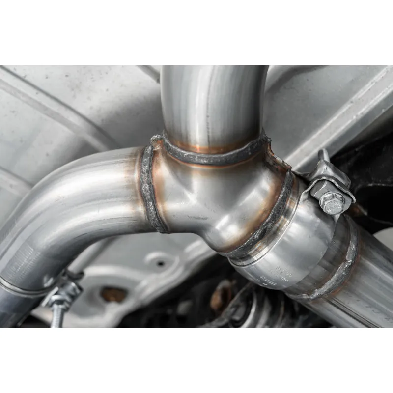 2015-2021 Volkswagen Golf Armor Pro Series 3 Inch Cat Back Dual Split Rear Exit T304 Stainless Steel with Carbon Fiber Tips Exhaust System MBRP product image
