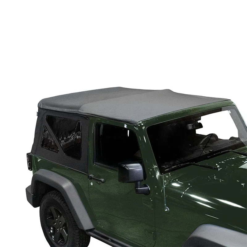 Jeep JK Replacement Soft Top Tinted Windows For 07-09 Wrangler JK 2 Door Black Diamond King 4WD product image