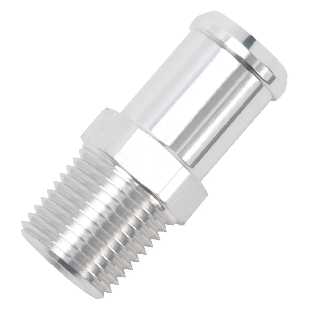 Edelbrock 8184 Heater Hose End Fitting - Straight with 1/2 NPT and 3/4 Barb. product image