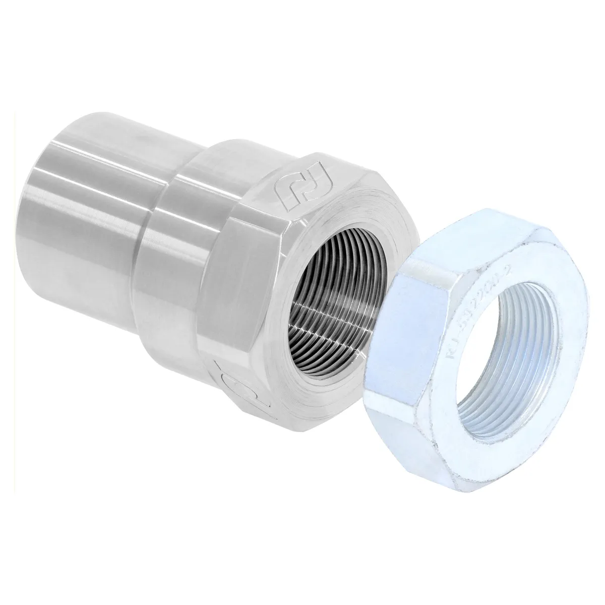 Rock Jock Threaded Bung With Jam Nut 1 1/2 in.-12 RH Thread Set RJ-536202-102