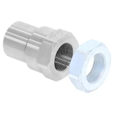 Rock Jock Threaded Bung With Jam Nut 1 1/2 in.-12 RH Thread Set RJ-536202-102