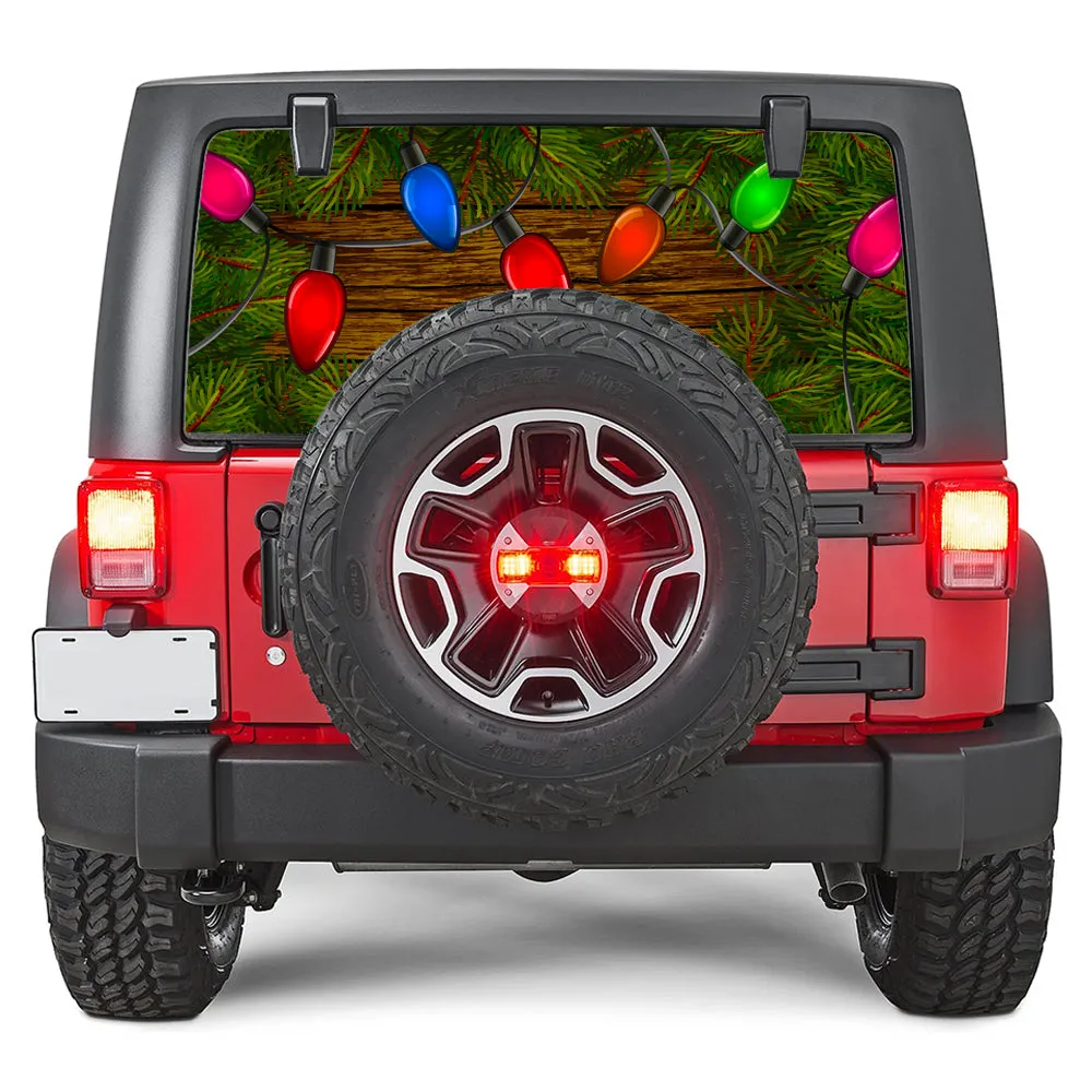 Holiday Lights Rear Window Decal product image